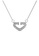 Her Jewellery silver Hearty Pendant -  Made with premium grade crystals from Austria HE210AC41DKOSG_1