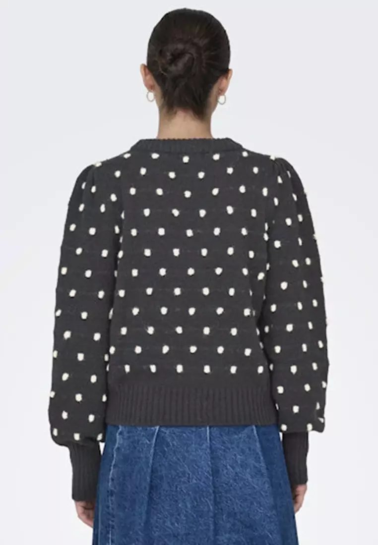 Long Sleeves Pom Poms Pullover Sweater