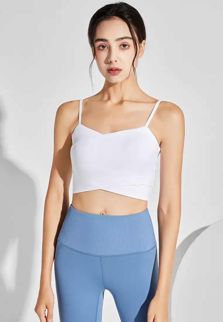 貼身健身瑜伽背心連胸墊