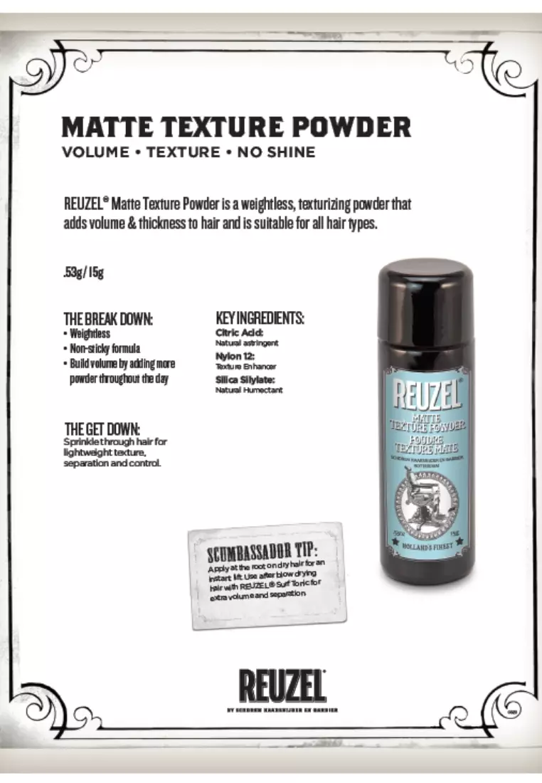 Buy Reuzel Matte Texture Powder 15g · USA