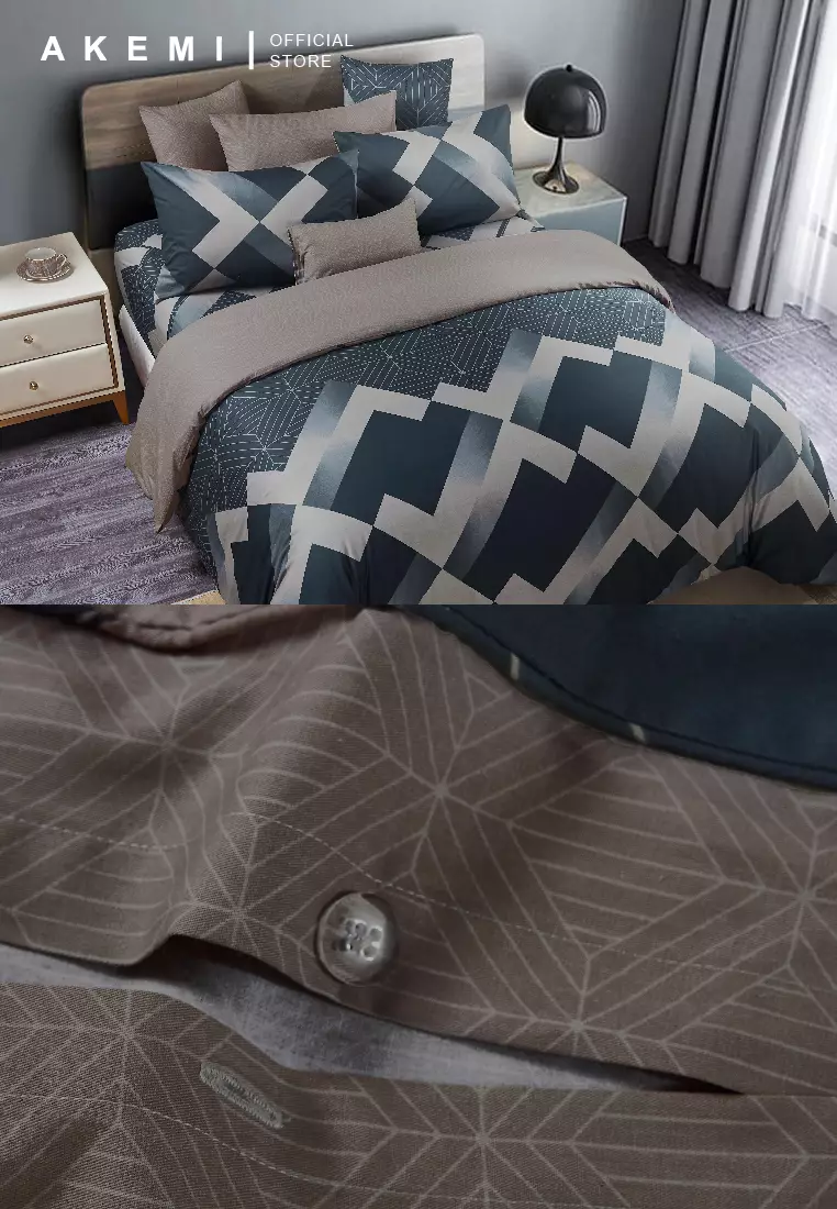 Buy AKEMI Akemi Cotton Select Adore Quilt Cover Set 730TC (Super Single