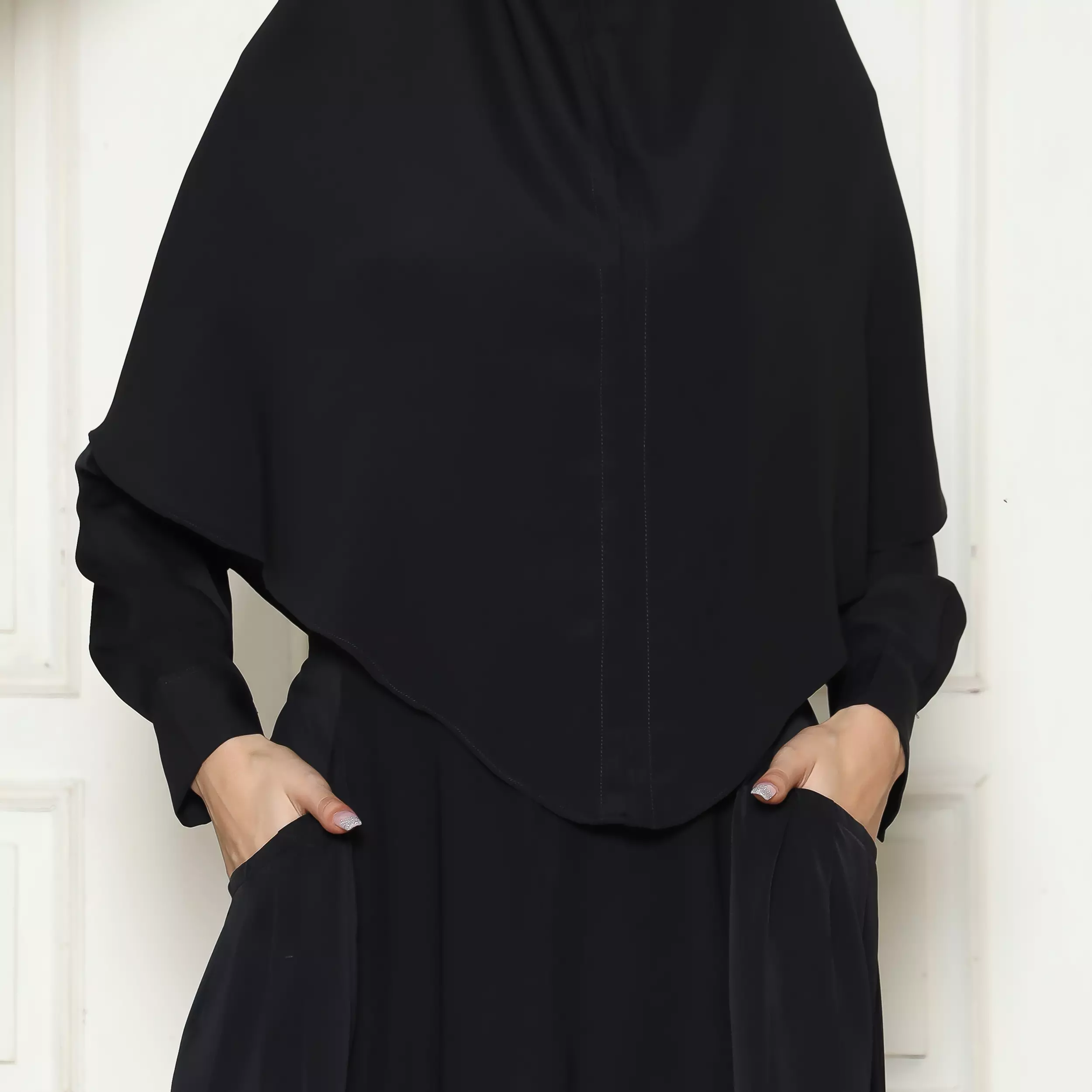 Gamis Abaya Hitam Wanita Abaya 01 Black