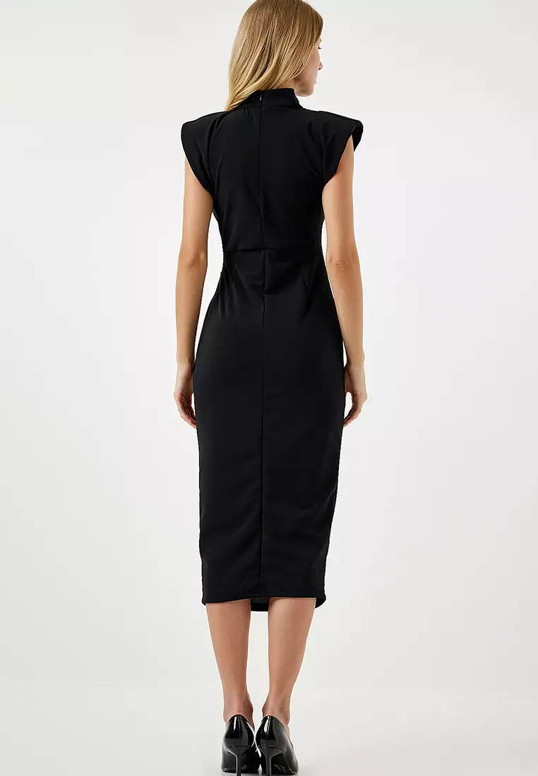 Brooch Midi Dress