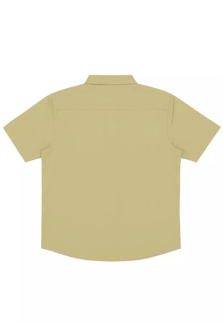 POLICE Kemeja Polos Cotton Kantong Dua Anak Laki Laki