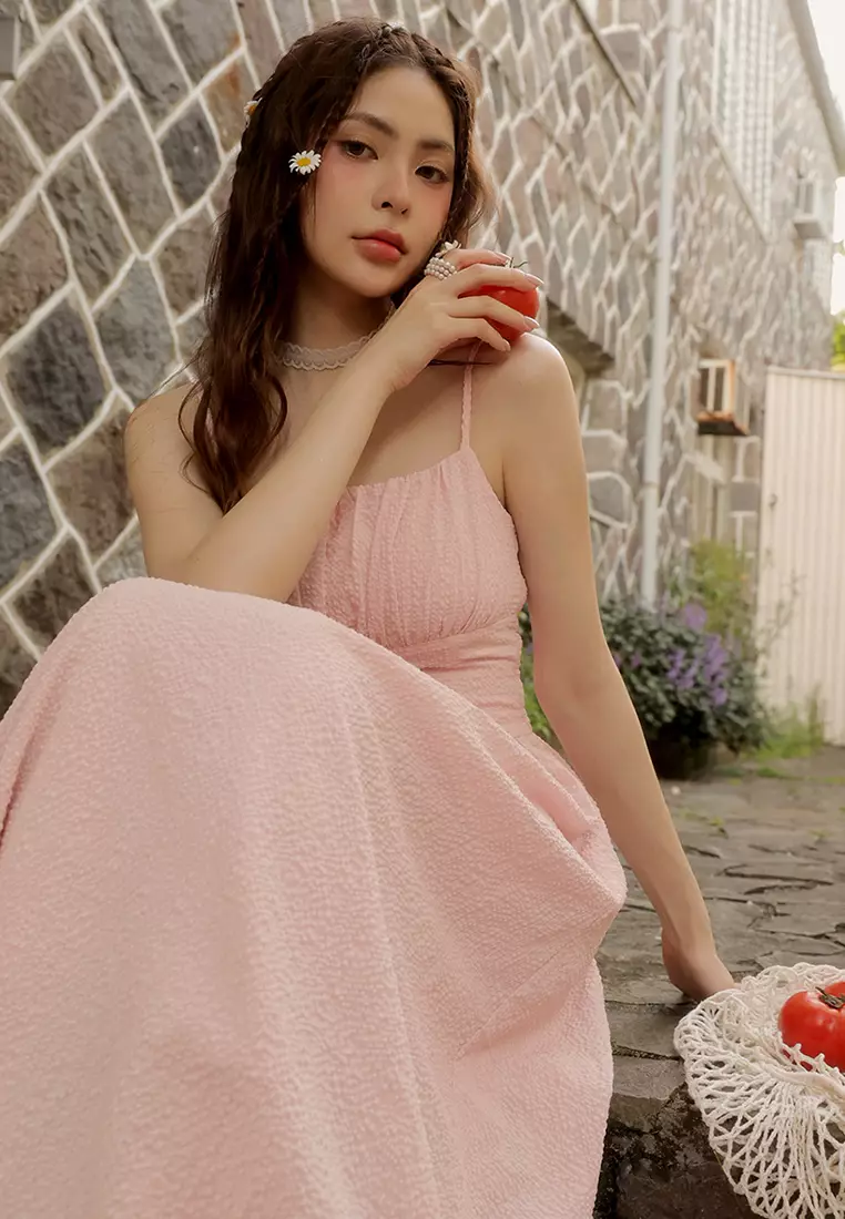 Corset Padded Low Waist Maxi Dress