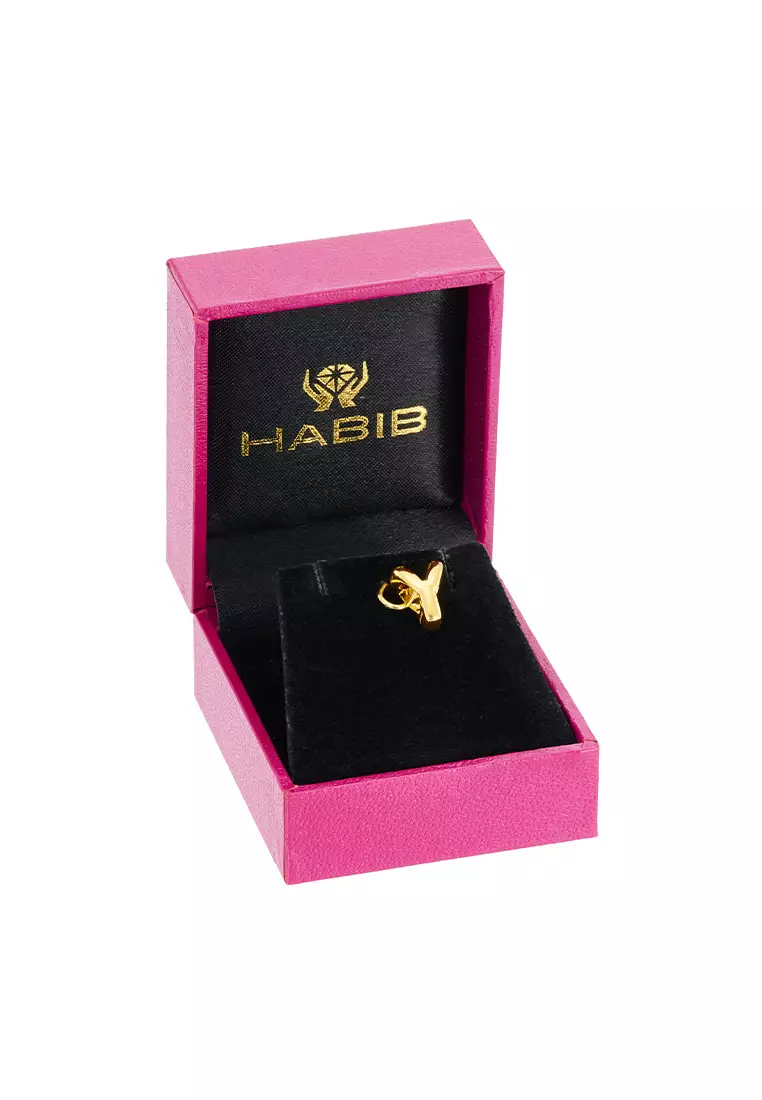 HABIB 916/22K Yellow Gold Alphabet Charm 6800025YY
