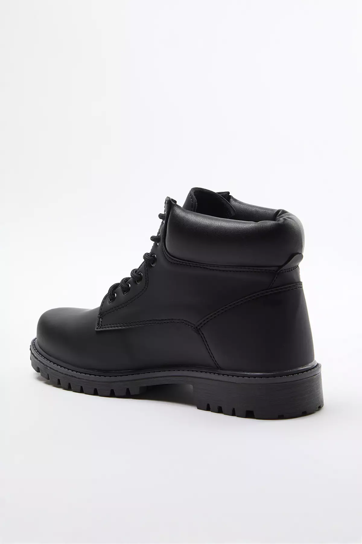 Men's Boots - Black, Plain, Lace-Up Takaw25Bo00042