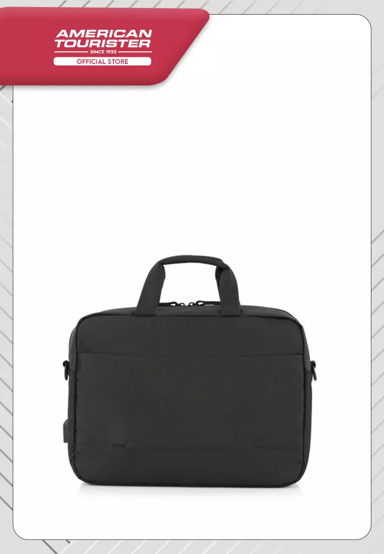 American Tourister Zork Briefcase AS - Black