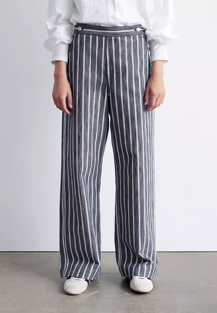Size【32】atlast&co Stripe Trousers Buy & Other Stories Striped Trousers 2026 Online | ZALORA