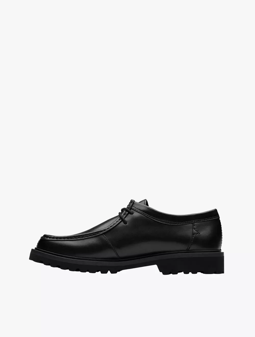 Clarks Berwick Seam Black Leather
