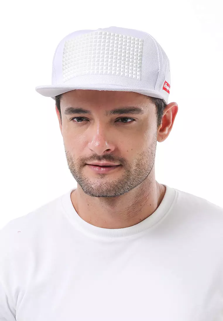 Jahari Aksesoris Fashion Topi Baseball Pria Wanita Piramid Adjustable Strap Material Polyester ORIGINAL - White