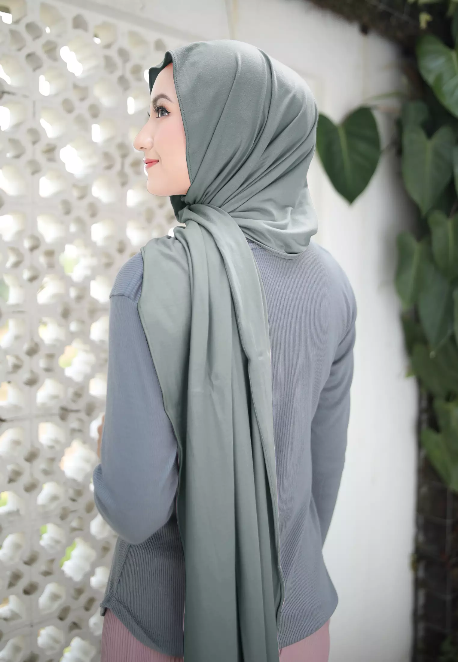 Cotton Bee - Nayma Turkey Shawl | Pashmina Rayon Premium - Pistachio