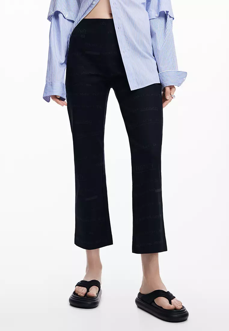 Desigual BELTED - Broek - black/zwart