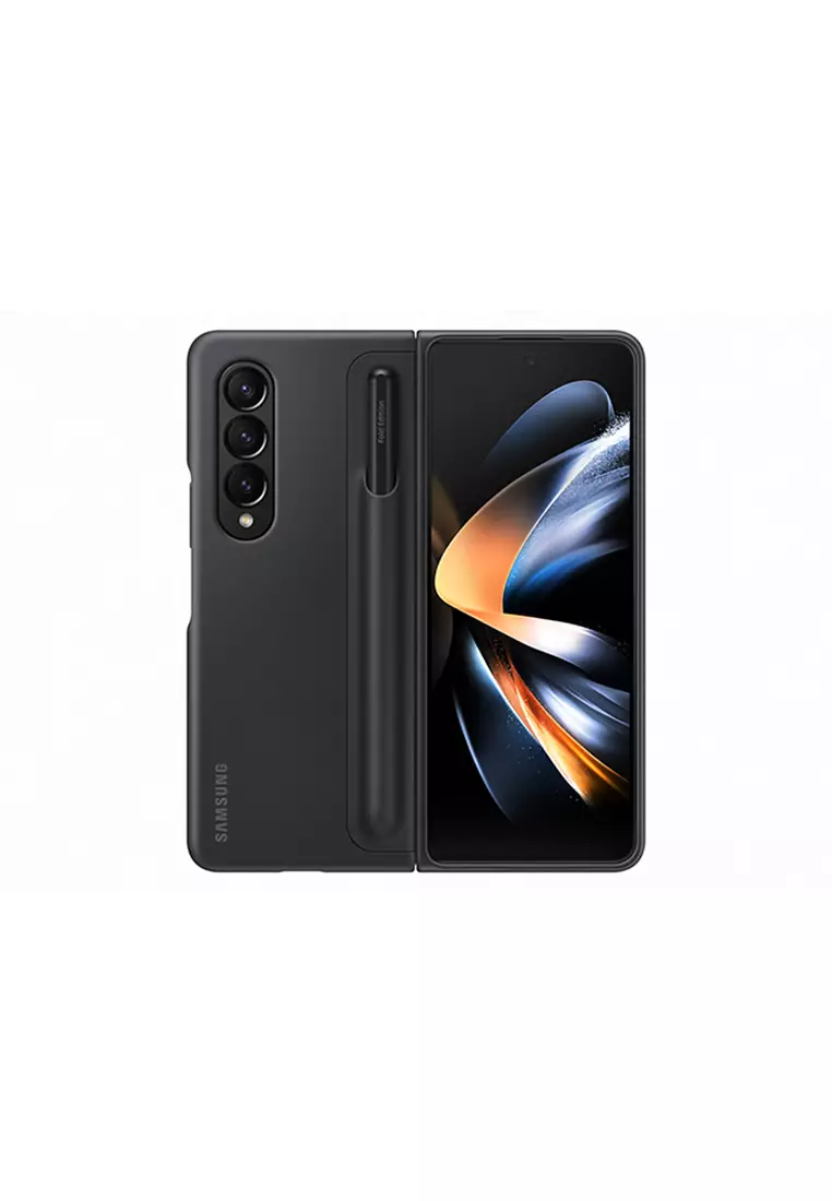 galaxy z fold4 standing cover with pen black