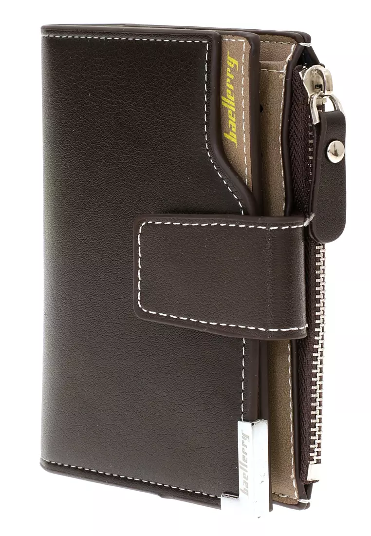 Dompet Kartu Pria Model Lipat Kasual Men's Card Wallet Anti Theft Material Leather ORIGINAL
