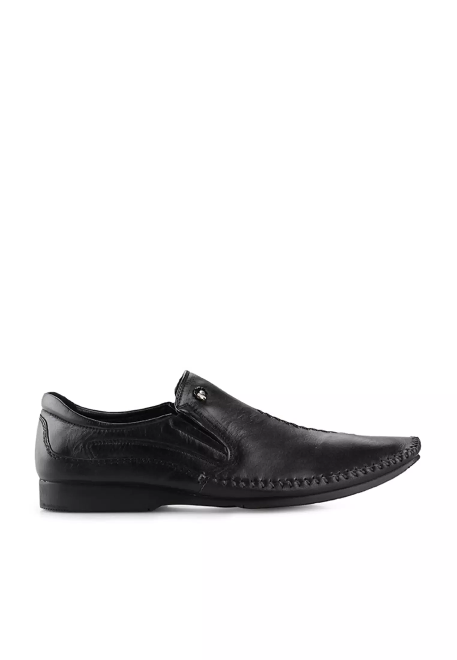 Derry Sepatu Slip On Loafer Pantofel Pria Kulit Asli