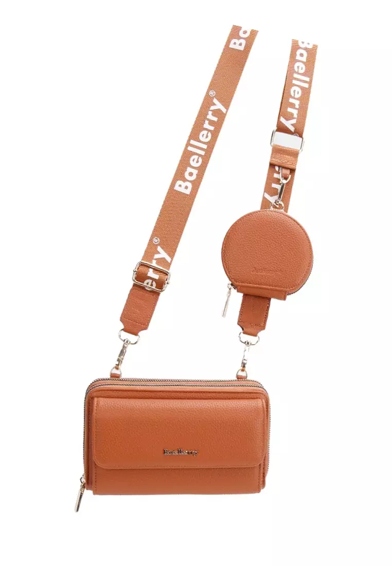 Tas Selempang Wanita Model Dompet Panjang PU Leather Quality Premium ORIGINAL