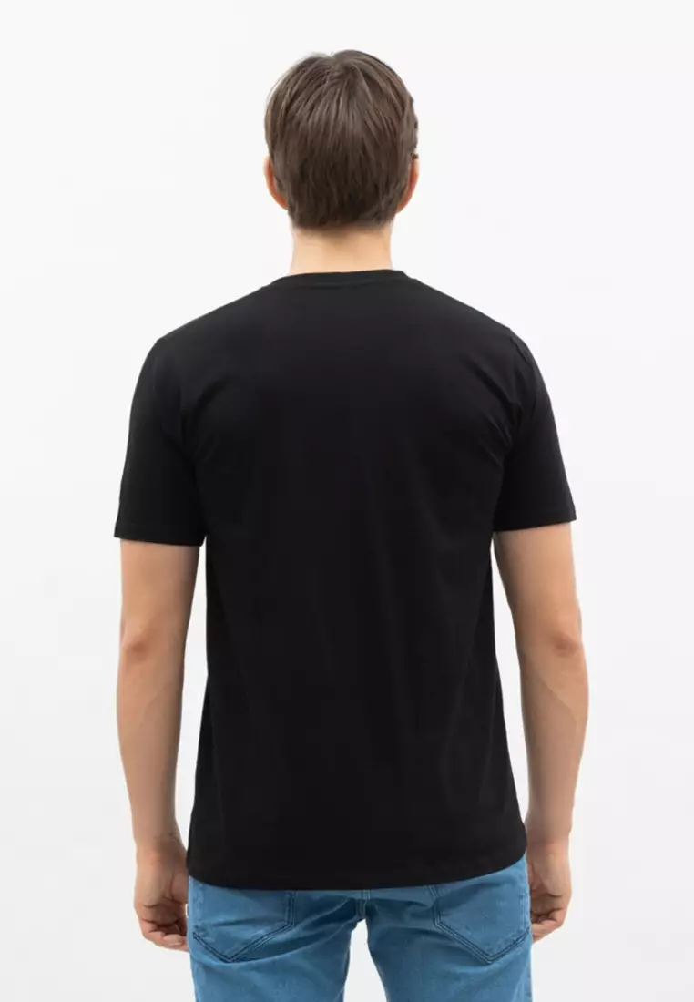 Kaos Polos Pria Premium Katun Combed Lengan Pendek Hitam