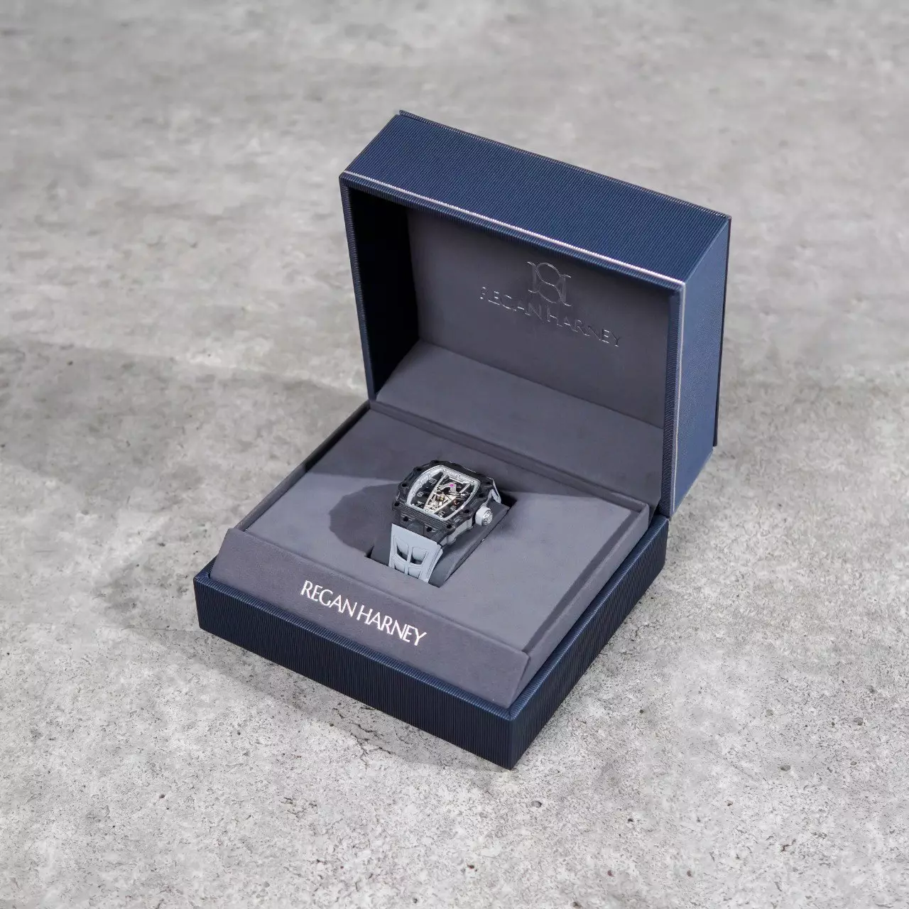 Jam Tangan REGAN HARNEY RH 93-12 PHANTOM CARBON WATCH 100% ORIGINAL 