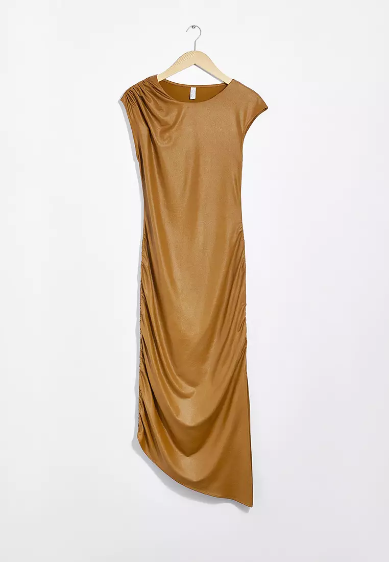 Draped Midi Dress