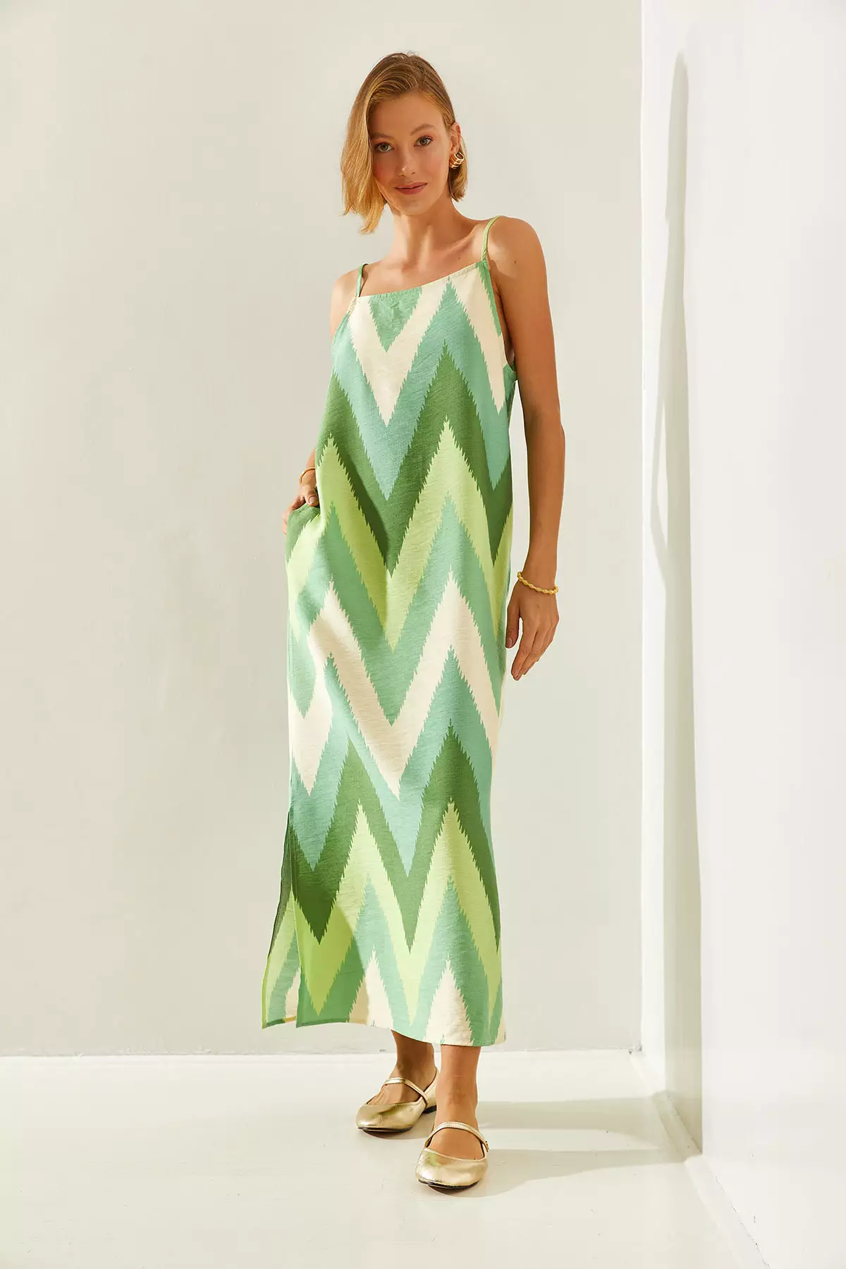 Patterned Maxi Dress