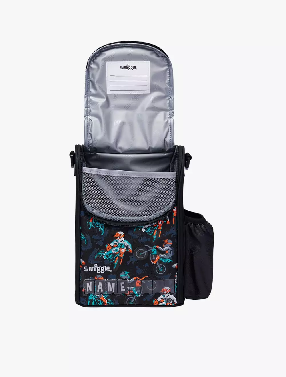 Smiggle Lunch Box Strap Junior Id Adventurous - IGL457108BLK