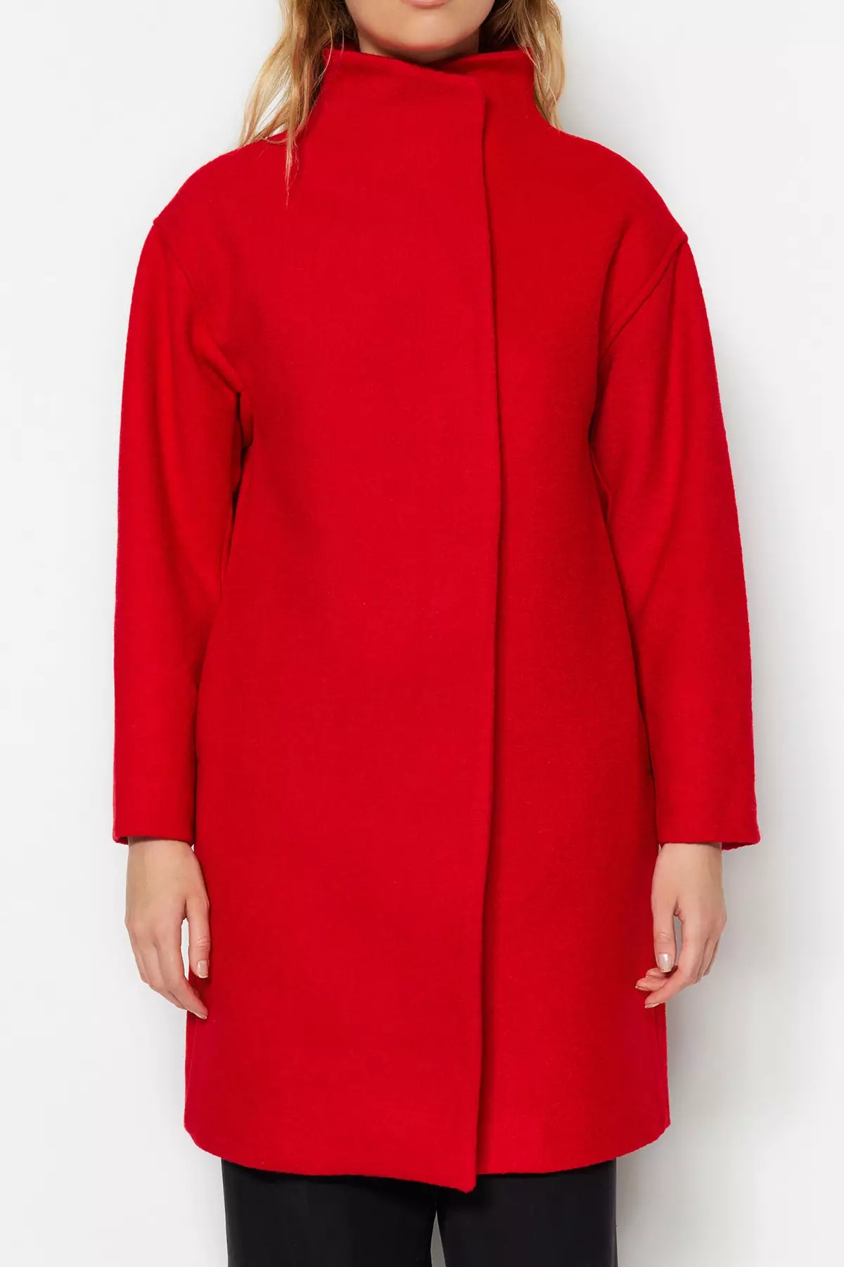 Red hot sale funnel coat