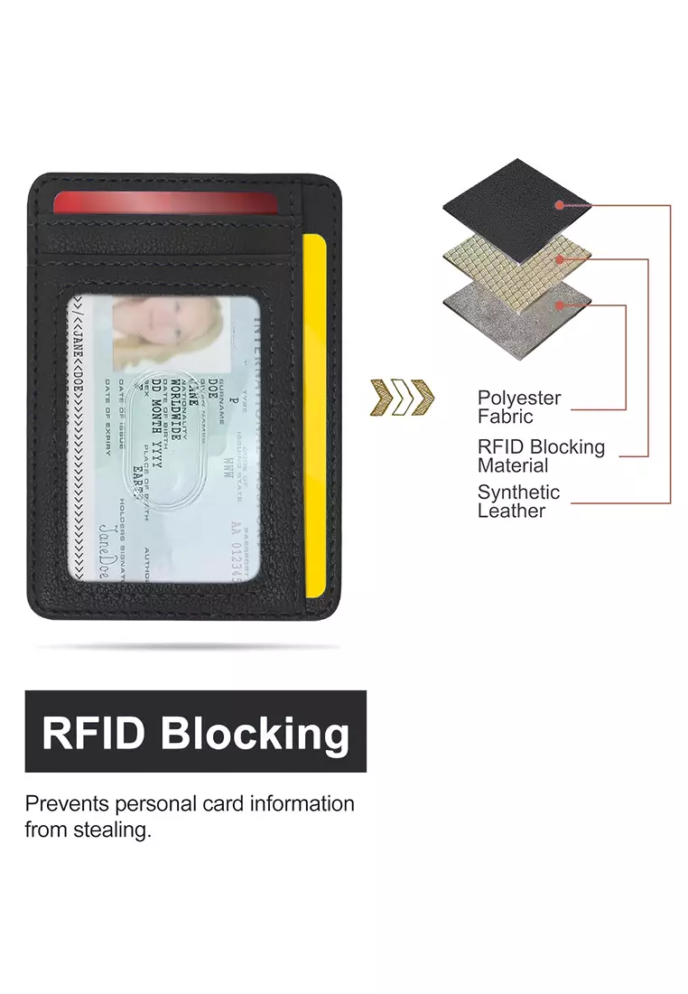 Card Holder Wallet with RFID Blocking