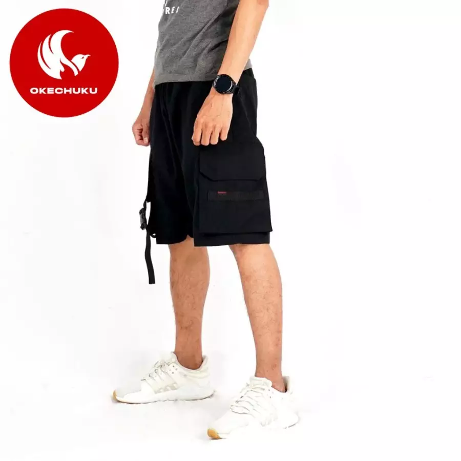 OKECHUKU Wiliam Celana Pendek Pria Celana Pendek Cargo Pria Chino