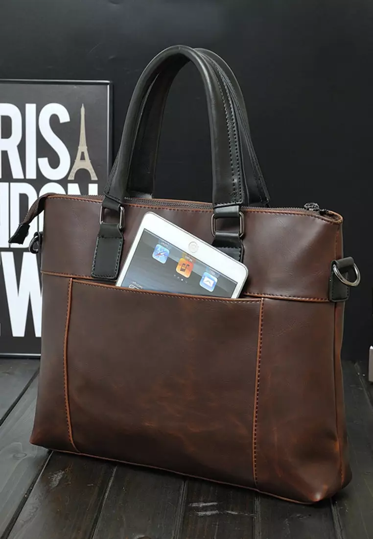 Buy Lara Top Handle Messenger Bag Brown Online ZALORA Malaysia