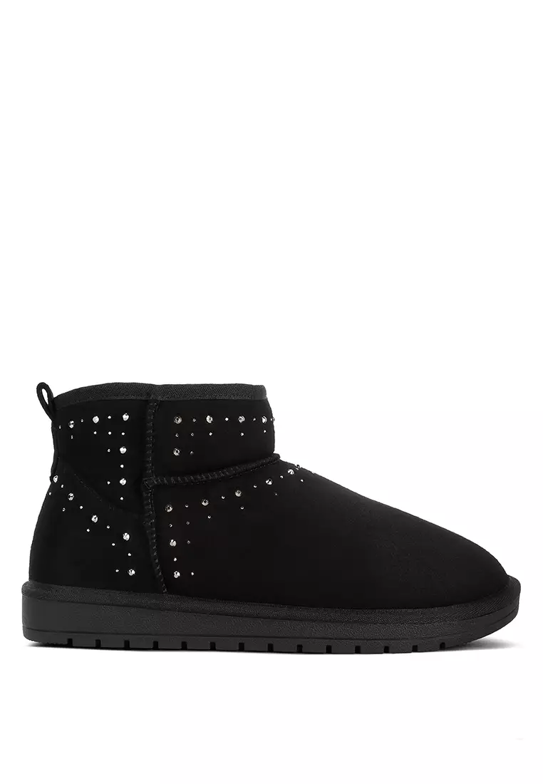 Discount on London Rag  shoes - SKU: Black Rhinestone Embellished Boots