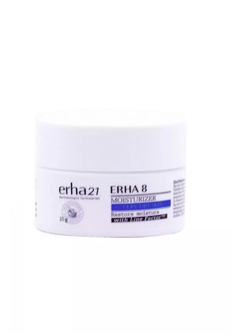 ERHA 8 Moisturizer For Very Dry Skin 10G - Krim Pelembab Wajah Kulit Kering
