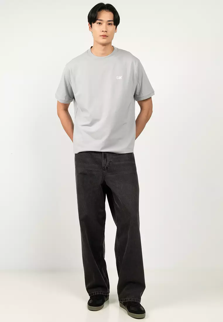 Cooling Pique Crewneck Jersey Tee - Calvin Klein Jeans