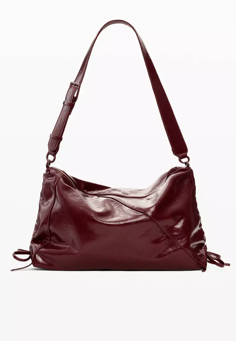 LARGE FAUX LEATHER BAG