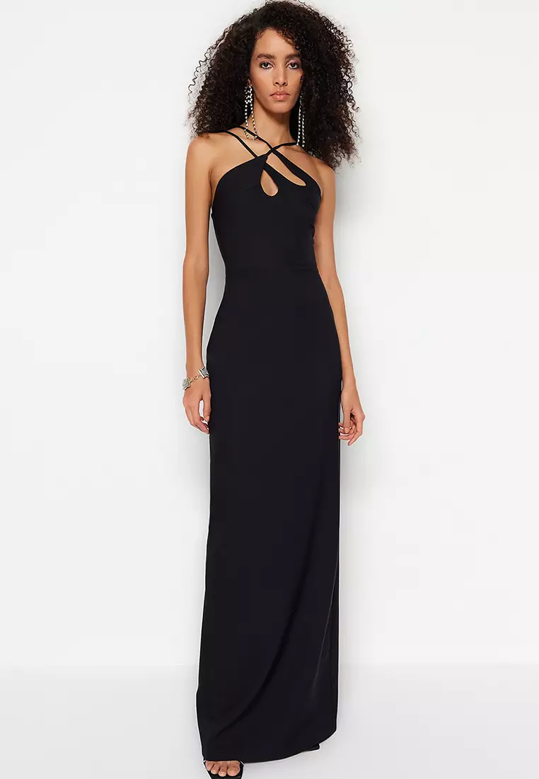 Strappy Evening Prom Dress