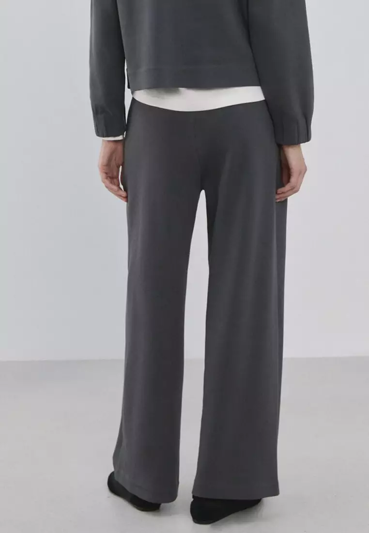 Straight-Fit Cotton Trousers
