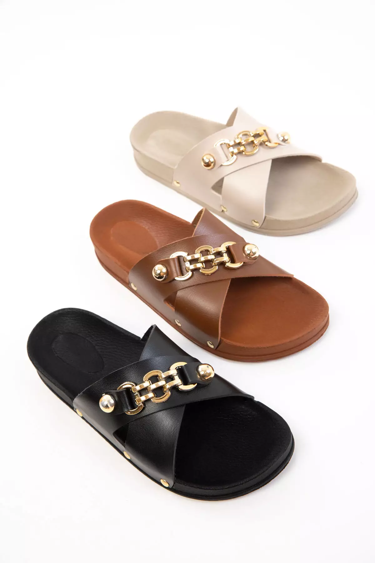 Beige Women's Slippers 20703