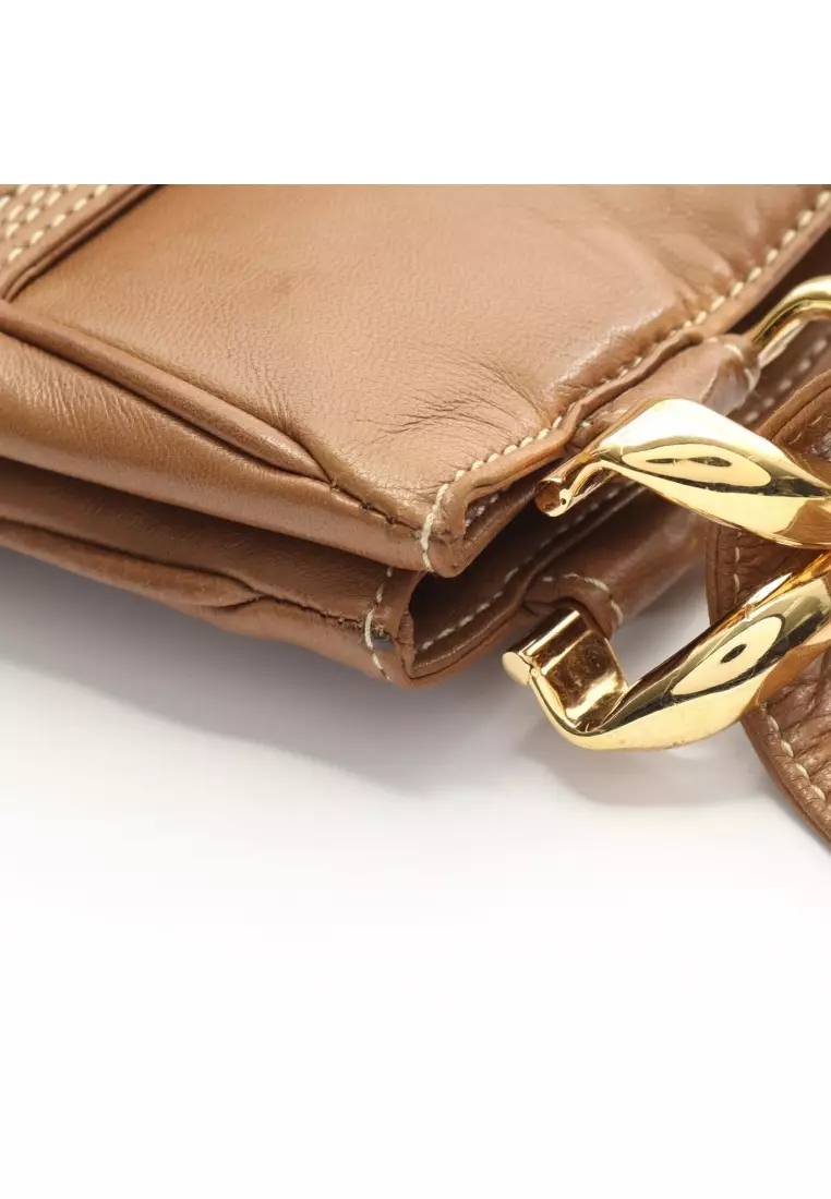 Pre-Loved LOEWE Anagram Shoulder bag leather black