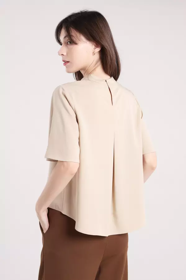 MINIMAL - Butterfly - Blus Lengan Butterfly - Beige Colour Beige