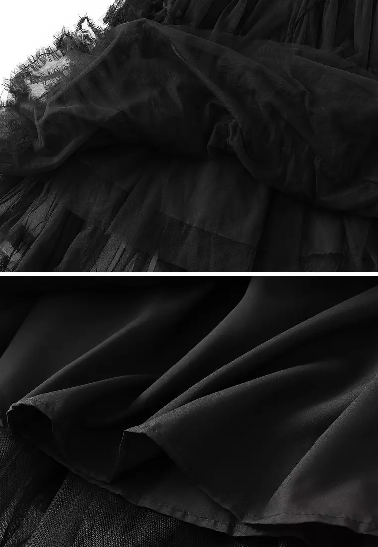Multi-tiered Tulle Tiered Skirt AF1298