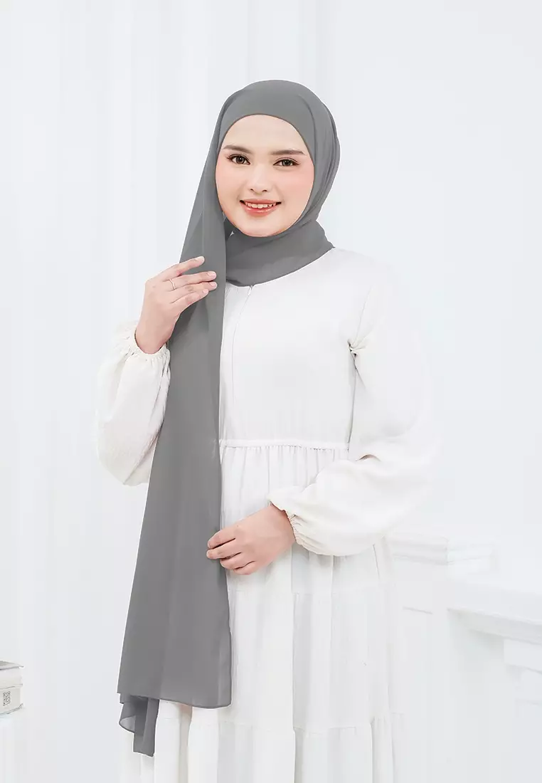 HIJAB INSTAN ELENA - MONKEY GREY