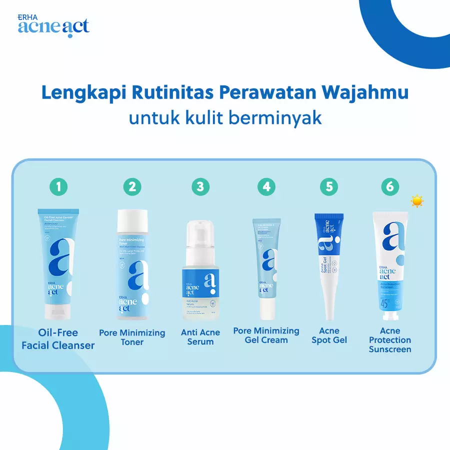 ERHA Acneact Anti Acne Serum 30ml - Serum Kulit Minyak dan Jerawat | Salicylic Acid | Niacinamide