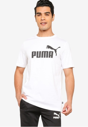 PUMA white Essentials Logo Men's Tee 6FBBCAAE2D0072GS_1