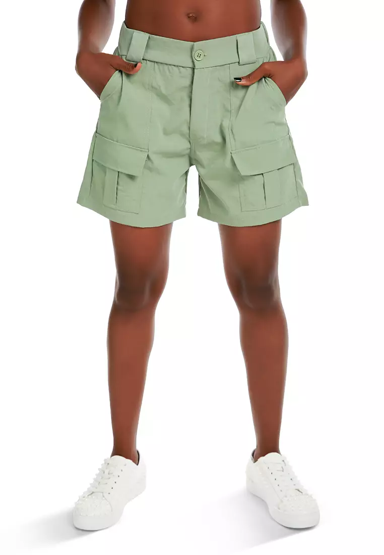 american rag shorts cargo with braided belt