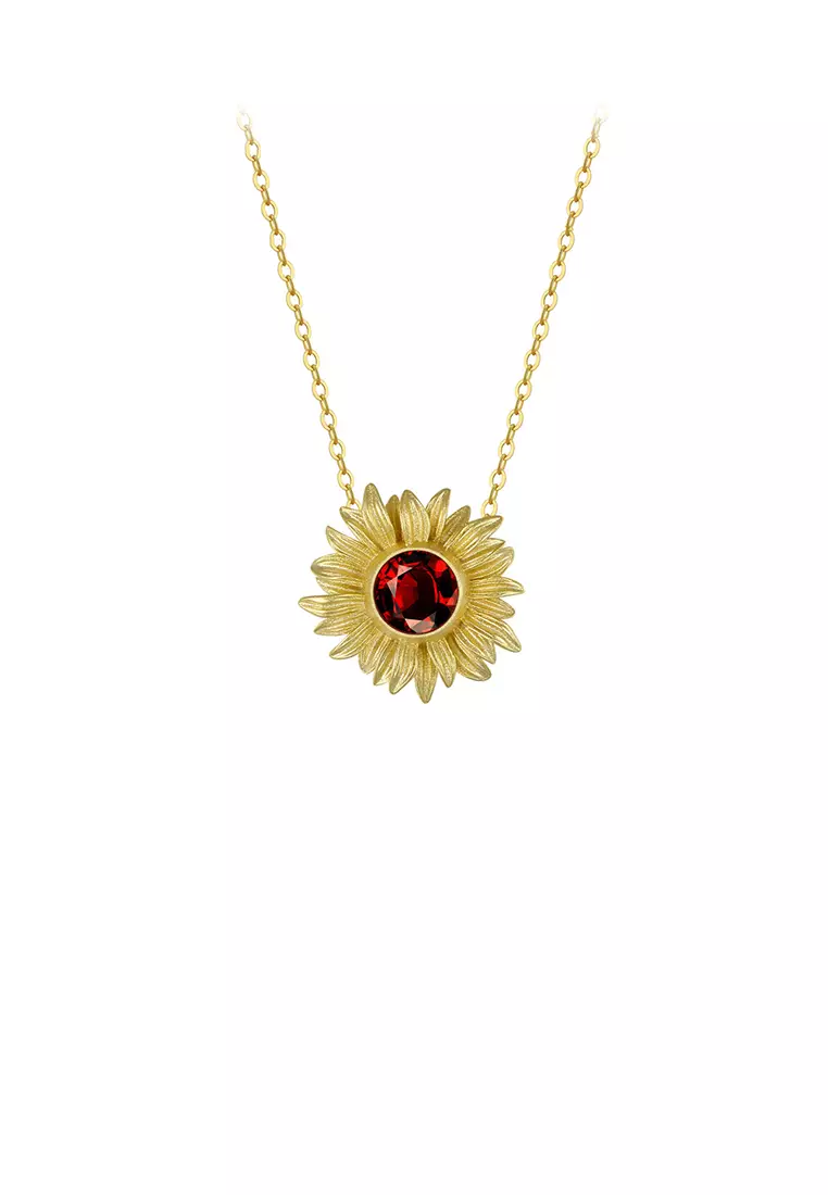 Real sunflower clearance necklace