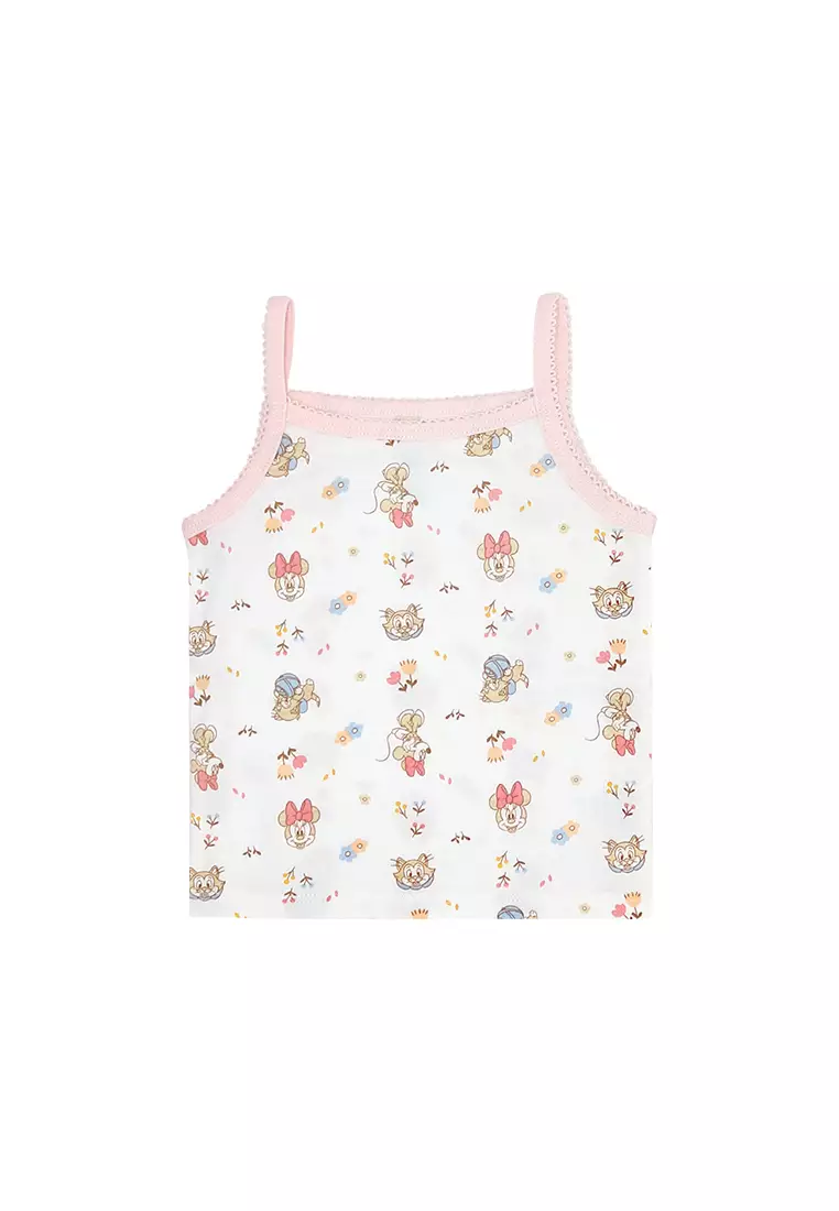 Baby Girl Licensed Newborn Essentials Sando Pack of 3 "Blooming"