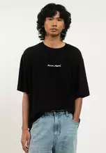Buy Maison Kitsune Line Handwriting Oversize T-Shirt 2026 Online