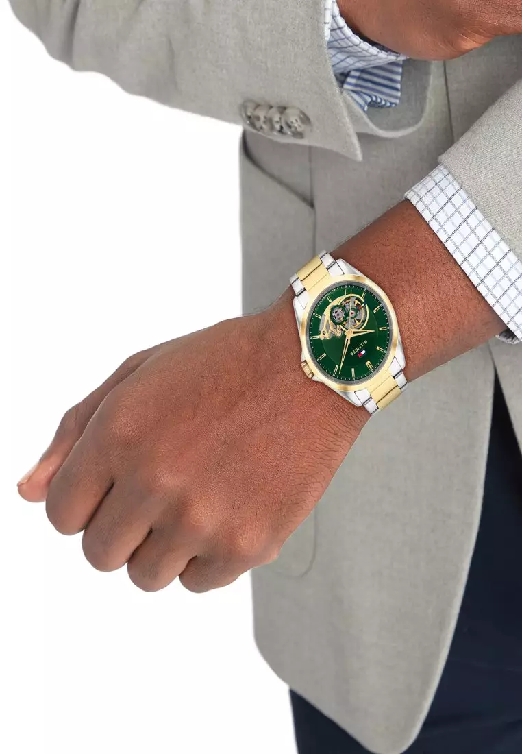 Men's Automatic Two Tone Stainless Steel Quartz Watch - TH1710737