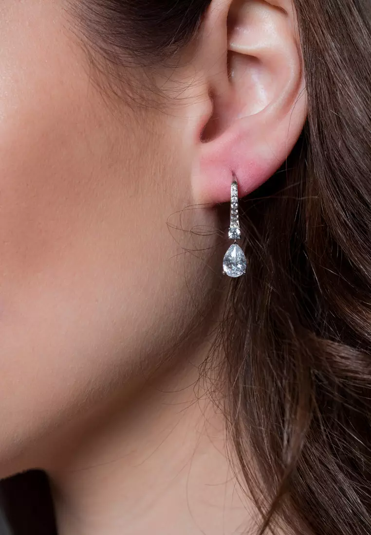 Buy GEORGINI GEORGINI ICONIC BRIDAL ELIZABETH EARRINGS SILVER 2024