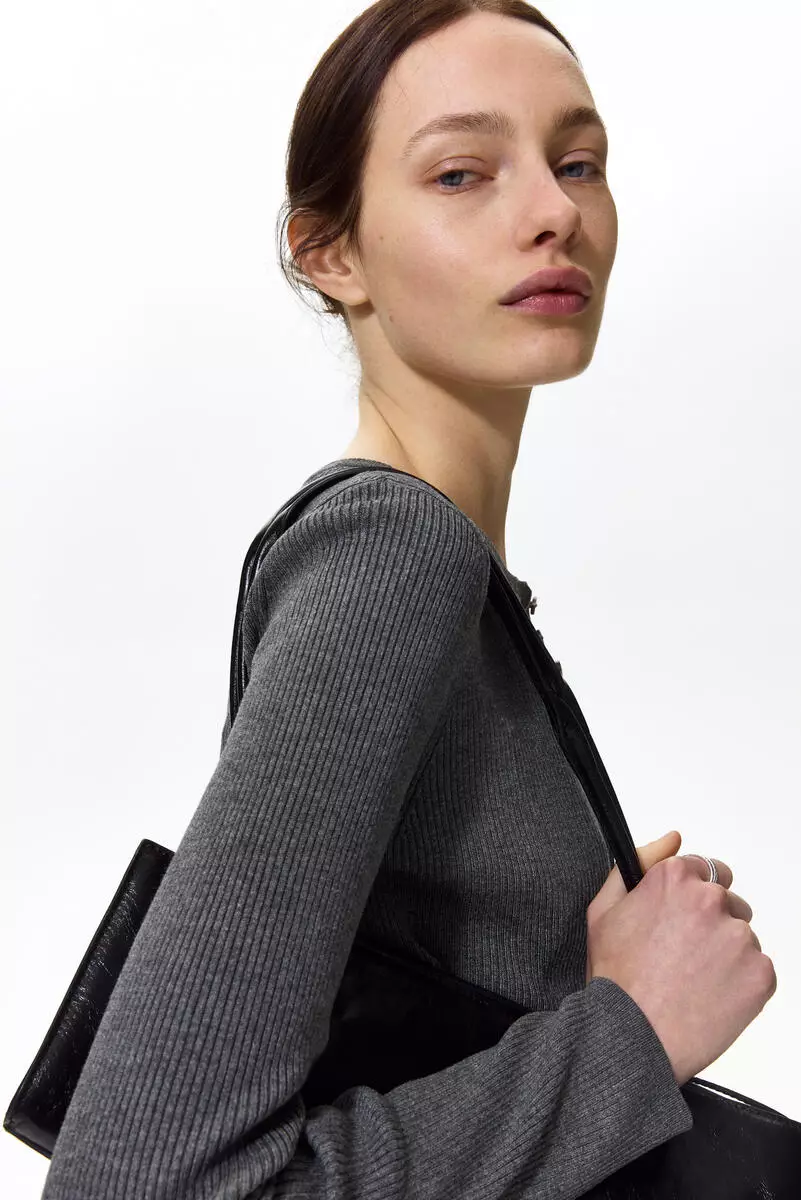 Ribbed cardigan